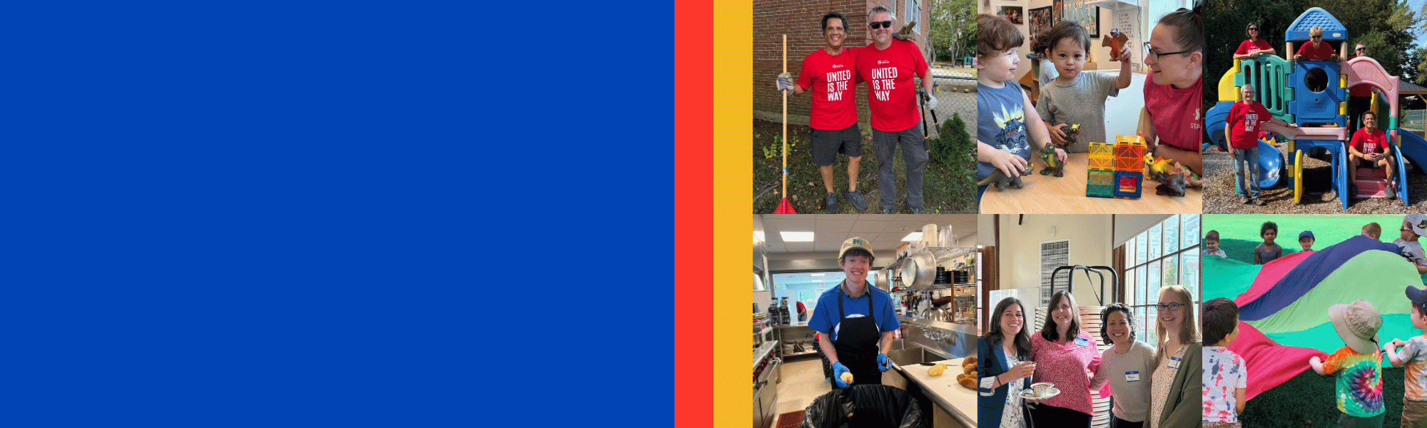 various images of community members attending monadnock united way events