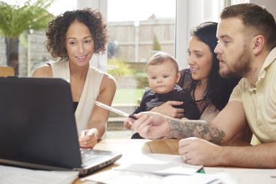 family with accountant