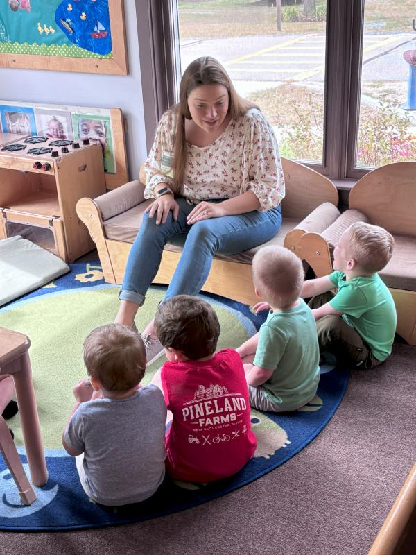 teacher with children