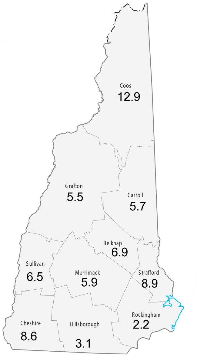 Map of NH