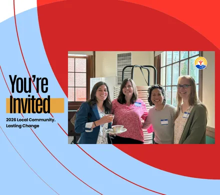 four women from the 2025 kick off event posing happily