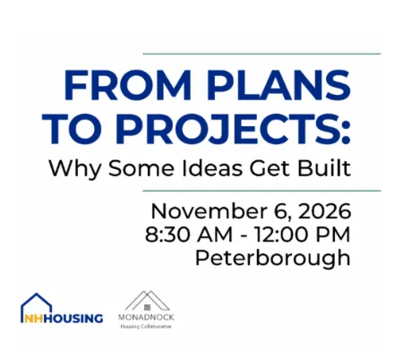 banner for From Plans to Projects event