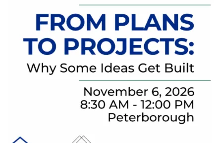 banner for From Plans to Projects event