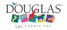 Douglas logo with colorful animal icons and the tagline 'The Cuddle Toy'.